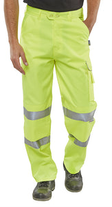 SATURN YELLOW P/COTTON TROUSERS EN ISO 20471