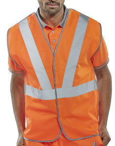 RAIL SPEC VEST 100% POLY ORANGE 100% POLYESTER