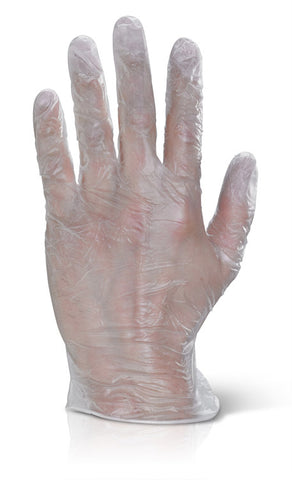 VINYL DISP GLOVES - CLEAR