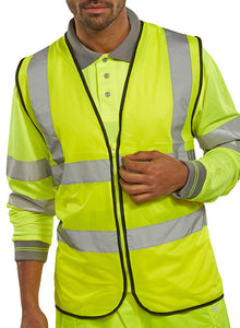 WCENG SAT ZIP FASTEN WAISTCOAT YELLOW