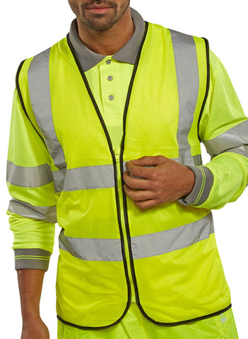 WCENG SAT ZIP FASTEN WAISTCOAT YELLOW