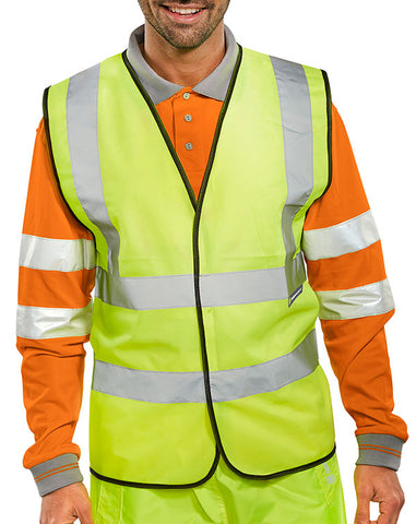 BSEEN EN ISO 20471 VEST SATURN YELLOW